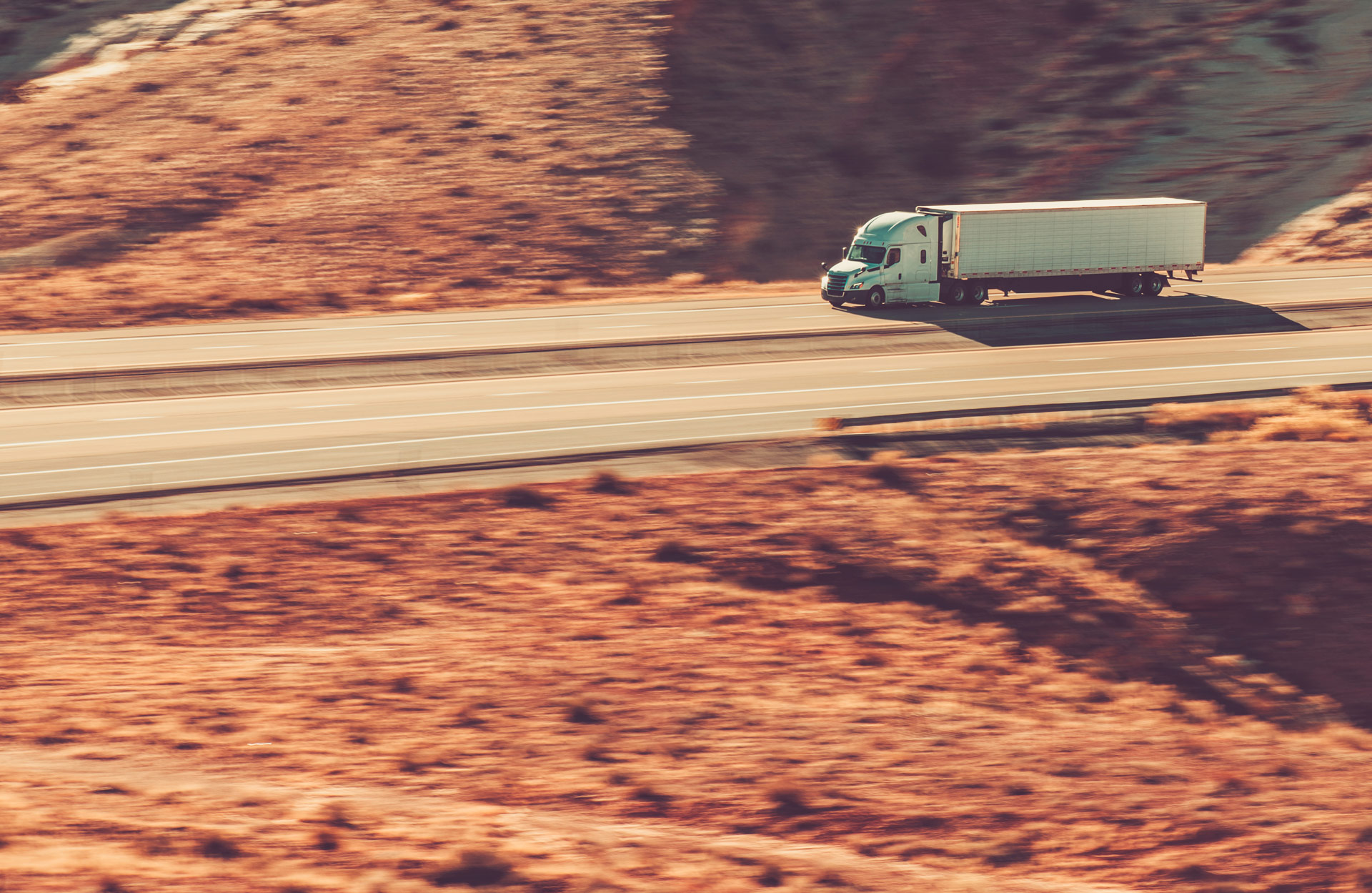 OTR truck on highway